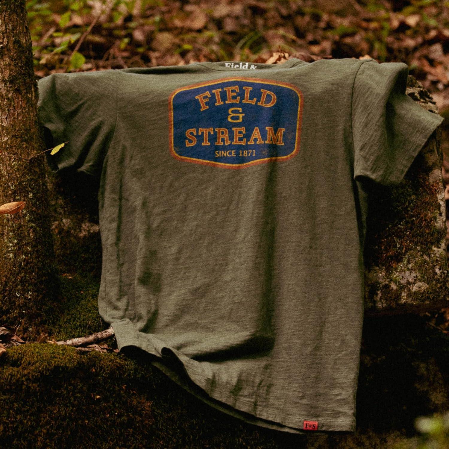 imageField ampamp Stream Unisex Adult Slub Short Sleeve Graphic Tee ShirtRooseveltOlive Green