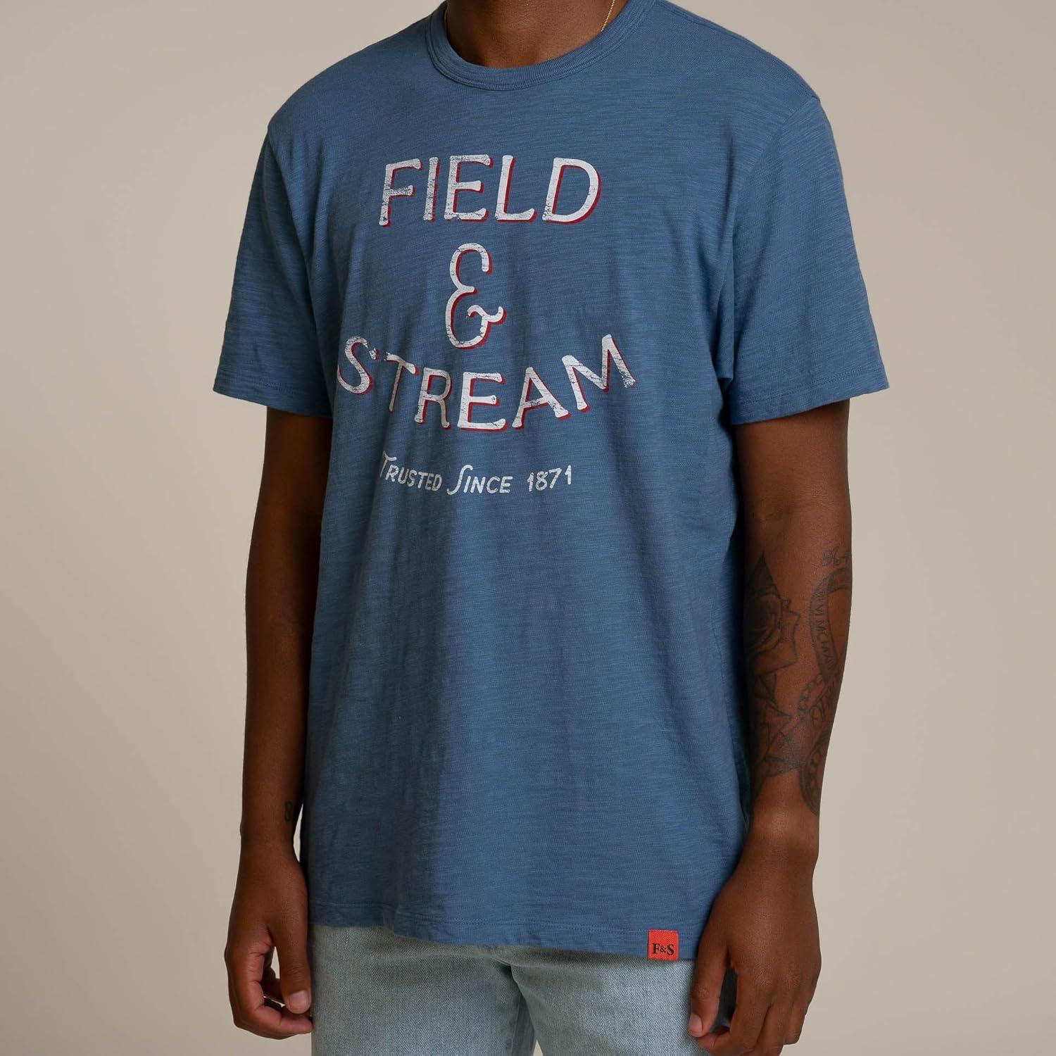 imageField ampamp Stream Unisex Adult Slub Short Sleeve Graphic Tee ShirtStock TradeRoyal