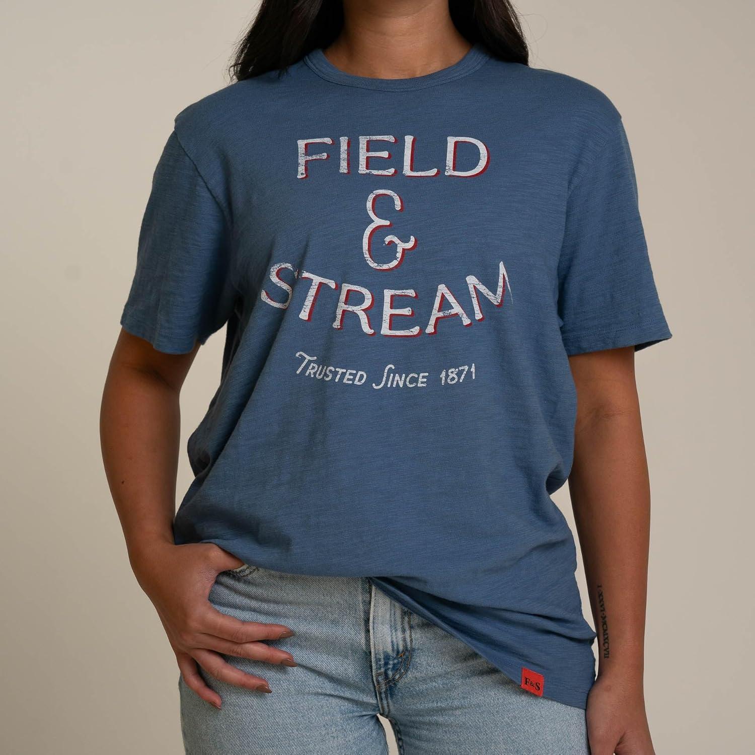 imageField ampamp Stream Unisex Adult Slub Short Sleeve Graphic Tee ShirtStock TradeRoyal