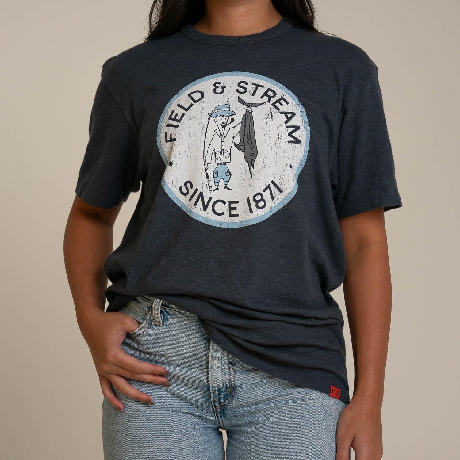 imageField ampamp Stream Unisex Adult Slub Short Sleeve Graphic Tee ShirtTruebloodFaded Navy