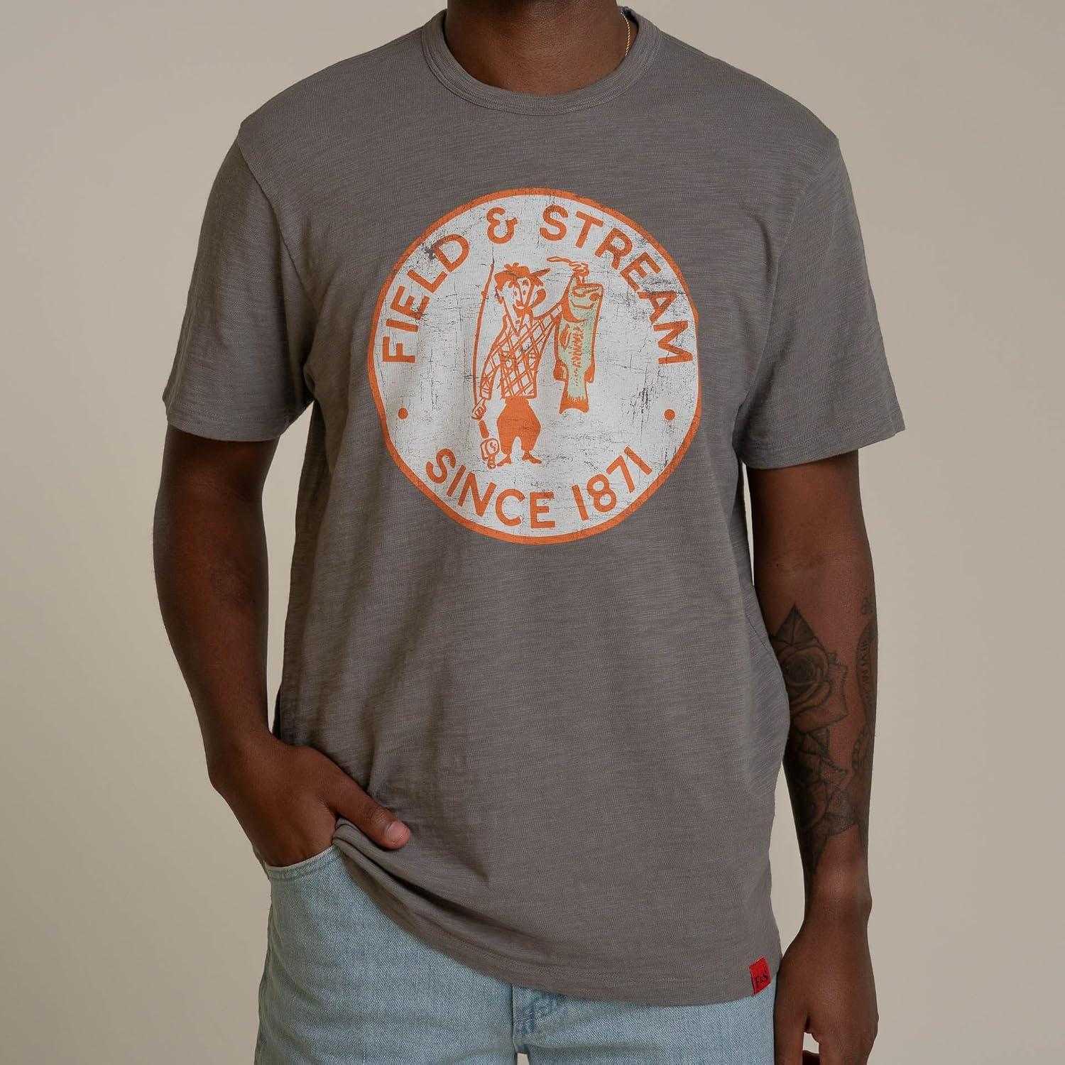 imageField ampamp Stream Unisex Adult Slub Short Sleeve Graphic Tee ShirtTruebloodMedium Grey