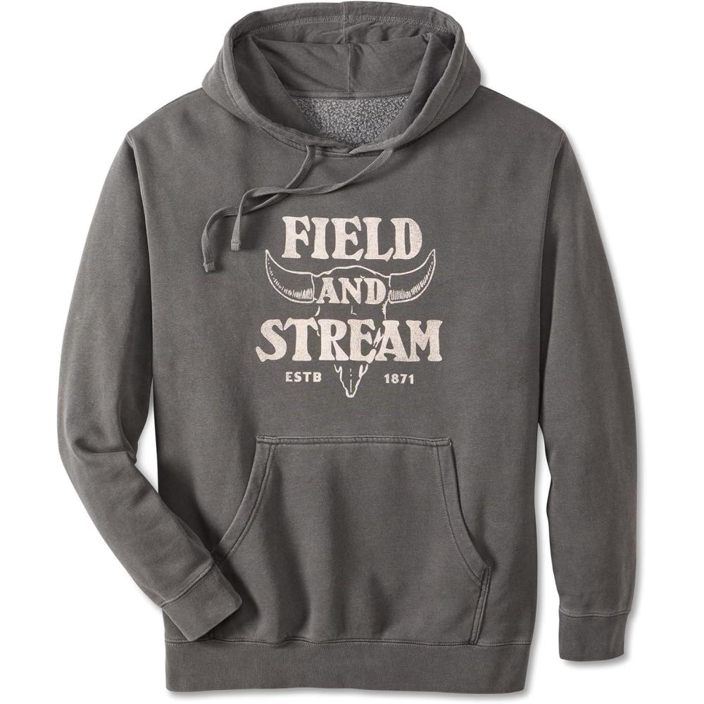 imageField ampamp Stream Fleece Graphic HoodieVintage BisonGrey