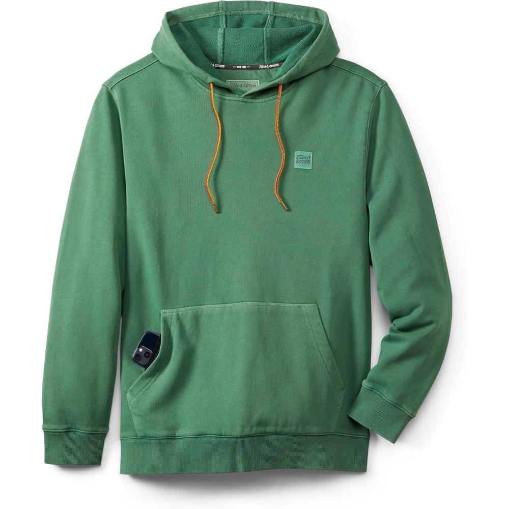 imageField ampamp Stream Holloa Garment Dyed French Terry HoodieField Green