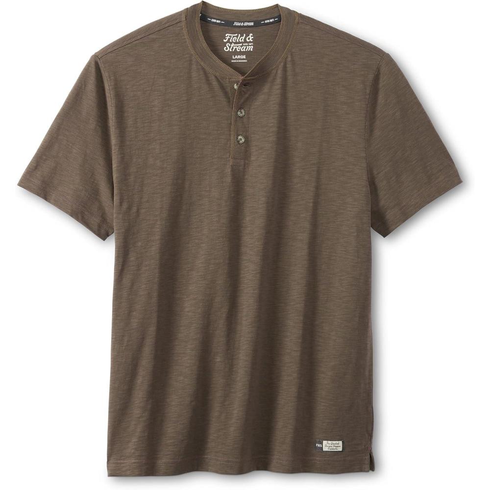 imageField ampamp Stream Mens Hemingway Short Sleeve HenleyBrown