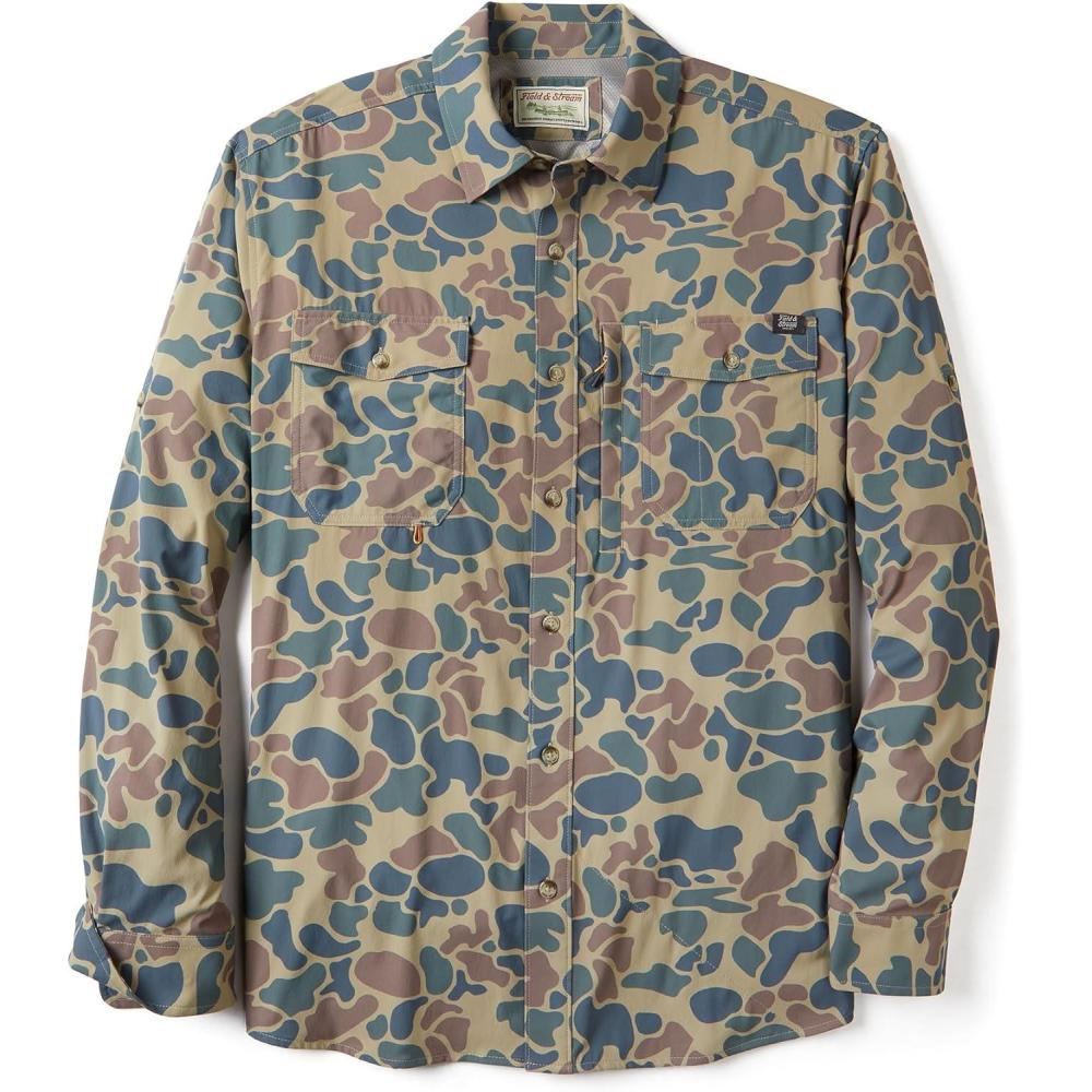 imageField ampamp Stream Mens Line Burner Long Sleeve Nylon Performance Fishing ShirtCamo