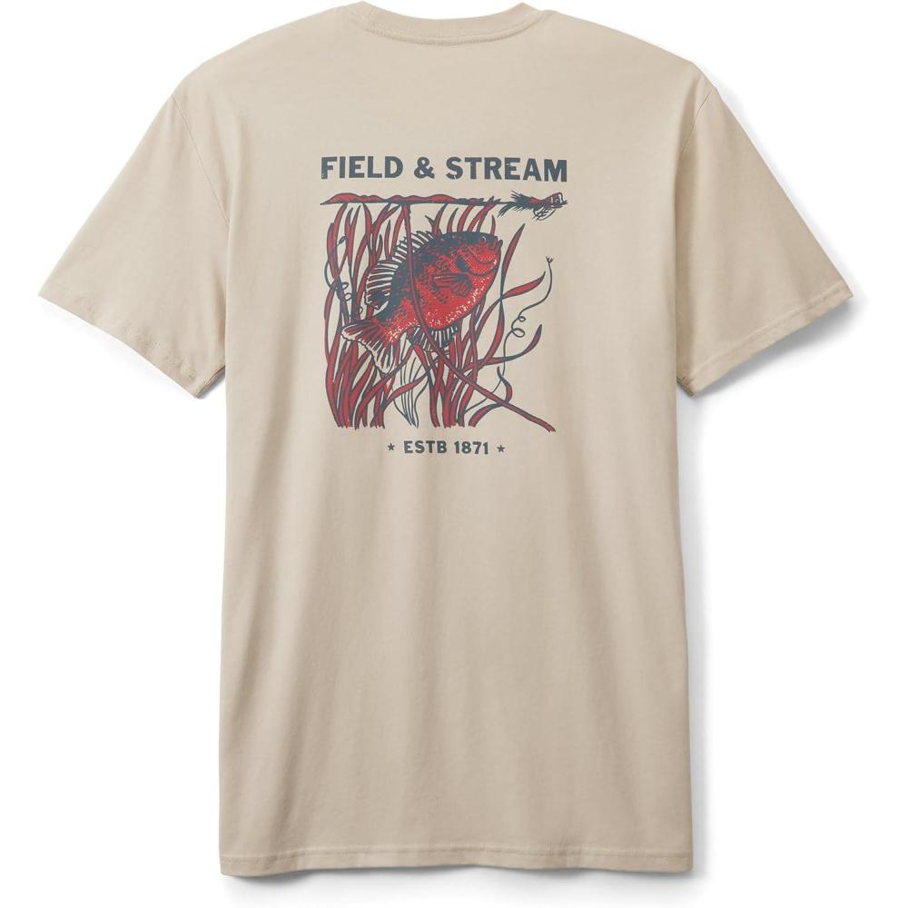 imageField ampamp Stream Mens Midweight Short Sleeve Graphic Tee ShirtCream Lure