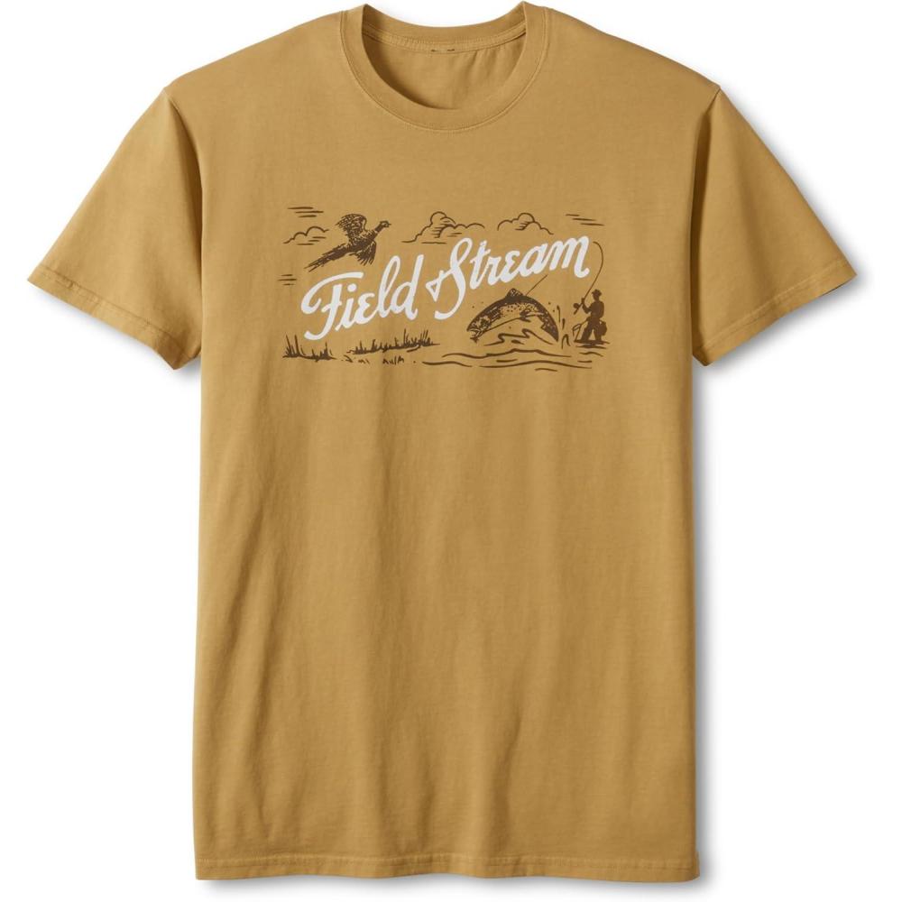 imageField ampamp Stream Mens Midweight Short Sleeve Graphic Tee ShirtGolden Hour