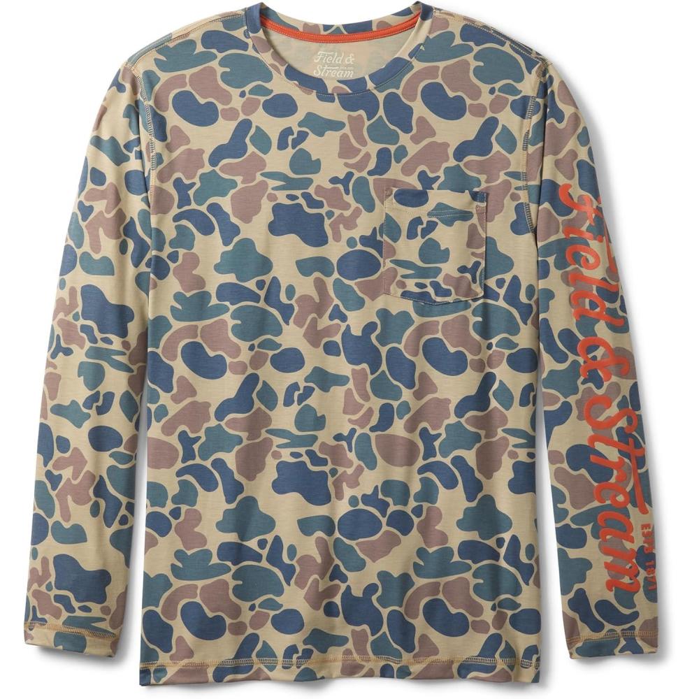 imageField ampamp Stream Mens Roll Cast Long Sleeve Performance Tee Shirt with DrireleaseCamo