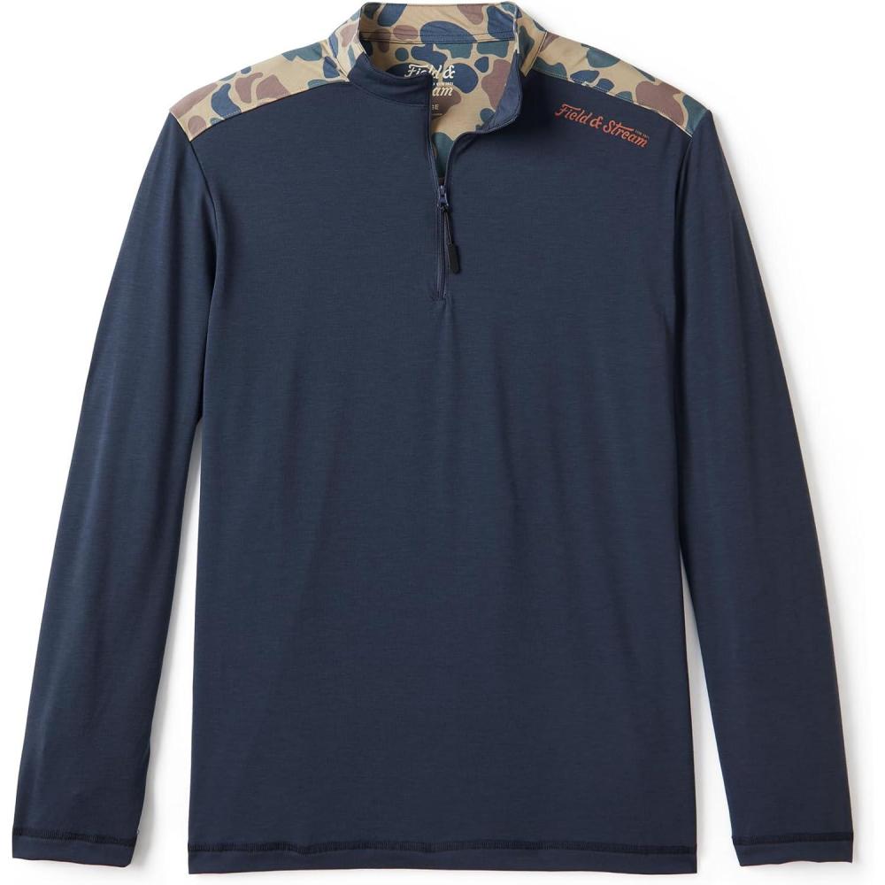 imageField ampamp Stream Roll Cast Performance Quarter Zip with DrireleaseNavyCamo