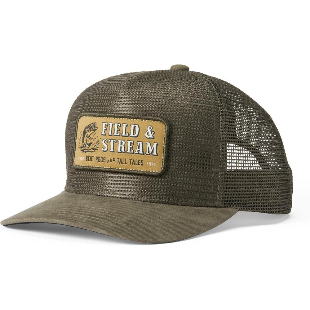 imageField ampamp Stream Snapback Trucker Hat One SizeTall TalesDark Green