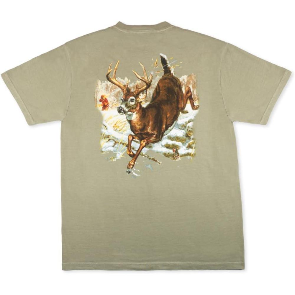 imageField ampamp Stream Unisex Adult Heavyweight Short Sleeve Graphic Tee ShirtKhaki