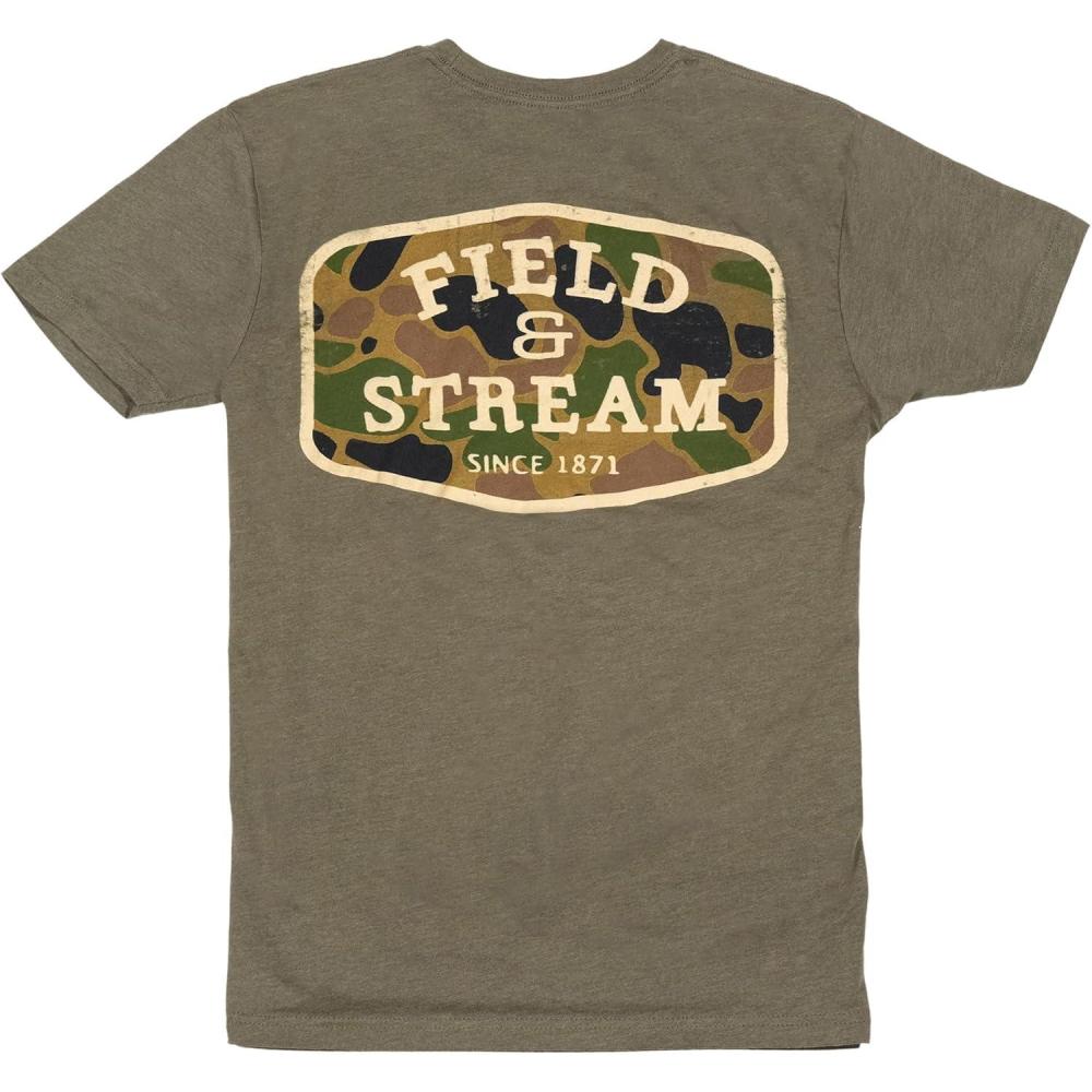 imageField ampamp Stream Unisex Adult Lightweight Short Sleeve Graphic Tee ShirtMilitary