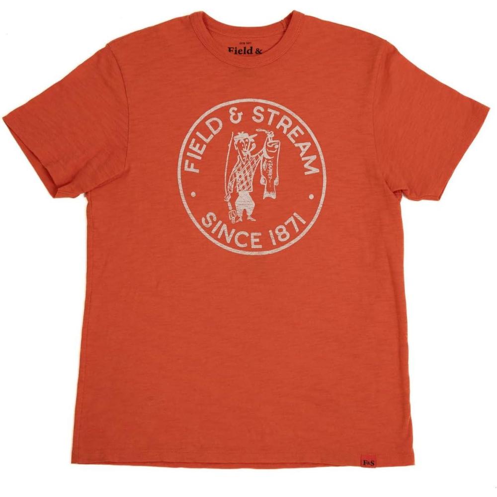 imageField ampamp Stream Unisex Adult Slub Short Sleeve Graphic Tee ShirtTruebloodOrange