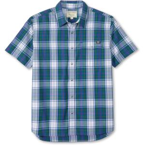 Field & Stream Men’s Covey Back Short Sleeve Casual Shirt(Waterfall Plaid)