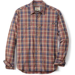 Field & Stream Men’s Line Burner Long Sleeve Nylon Performance Fishing Shirt(Sandbar Plaid)