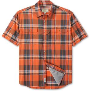 Field & Stream Men’s Line Burner Short Sleeve Fishing Shirt, Sunkissed Plaid(Sunkissed Plaid)