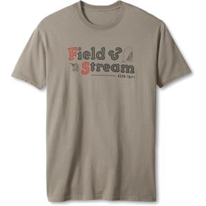 Field & Stream Men’s Midweight Short Sleeve Graphic Tee Shirt(Classic Grey)
