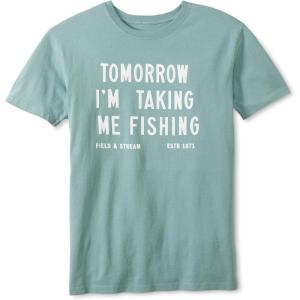 Field & Stream Men’s Midweight Short Sleeve Graphic Tee Shirt(Faded Slate)