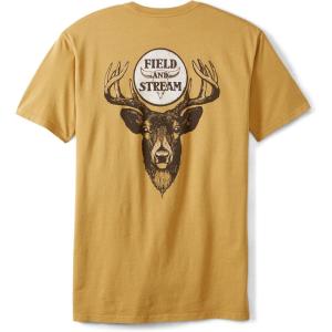 Field & Stream Men’s Midweight Short Sleeve Graphic Tee Shirt(Gold)
