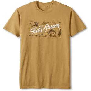 Field & Stream Men’s Midweight Short Sleeve Graphic Tee Shirt(Golden Hour)