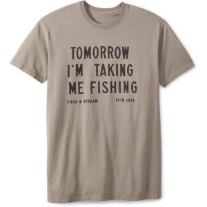 Field & Stream Men’s Midweight Short Sleeve Graphic Tee Shirt(Grey)