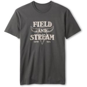 Field & Stream Men’s Midweight Short Sleeve Graphic Tee Shirt(Slate Black)