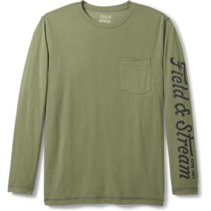 Field & Stream Men’s Roll Cast Long Sleeve Performance Tee Shirt with Drirelease®(Olive)