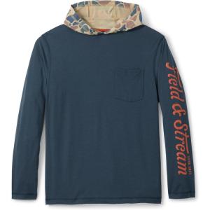 Field & Stream Roll Cast Performance Hoodie with Drirelease®(Navy/Camo)