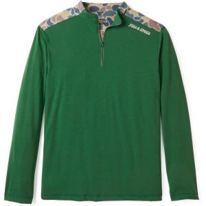 Field & Stream Roll Cast Performance Quarter Zip with Drirelease®(Field Green/Camo)