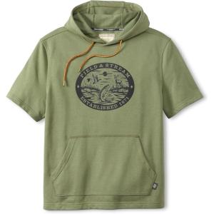 Field & Stream Skiff-Live Short Sleeve French Terry Graphic Hoodie(Olive)