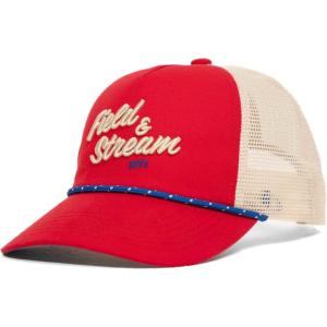 Field & Stream Snapback Trucker Hat, One Size(Al’s/Red/Ivory)