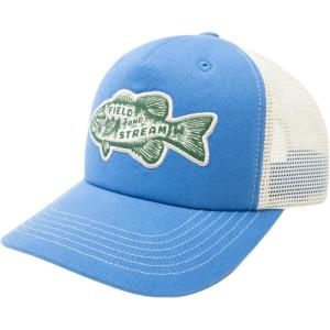 Field & Stream Snapback Trucker Hat, One Size(Bass Stamp/Blue/Ivory)
