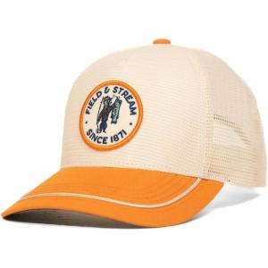 Field & Stream Snapback Trucker Hat, One Size(Mo’s/Orange/Ivory)