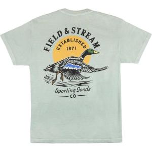 Field & Stream Unisex Adult Heavyweight Short Sleeve Graphic Tee Shirt(Bay)