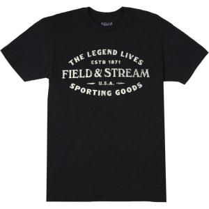 Field & Stream Unisex Adult Lightweight Short Sleeve Graphic Tee Shirt(Black)