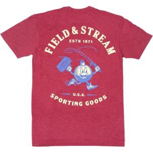 Field & Stream Unisex Adult Lightweight Short Sleeve Graphic Tee Shirt(Cardinal Heather)