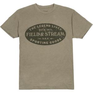 Field & Stream Unisex Adult Lightweight Short Sleeve Graphic Tee Shirt(Light Olive)