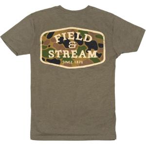 Field & Stream Unisex Adult Lightweight Short Sleeve Graphic Tee Shirt(Military)