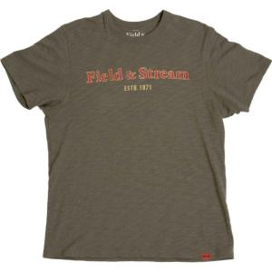 Field & Stream Unisex Adult Slub Short Sleeve Graphic Tee Shirt(Legacy/Dark Green)