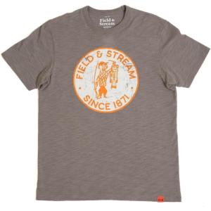 Field & Stream Unisex Adult Slub Short Sleeve Graphic Tee Shirt(Trueblood/Medium Grey)