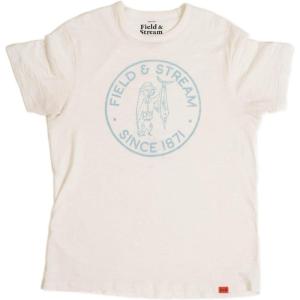 Field & Stream Unisex Adult Slub Short Sleeve Graphic Tee Shirt(Trueblood/White)