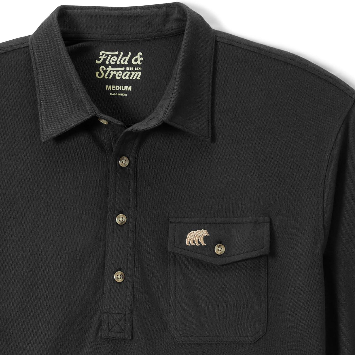 imageField ampamp Stream Mens Flying Birdie PoloBlack