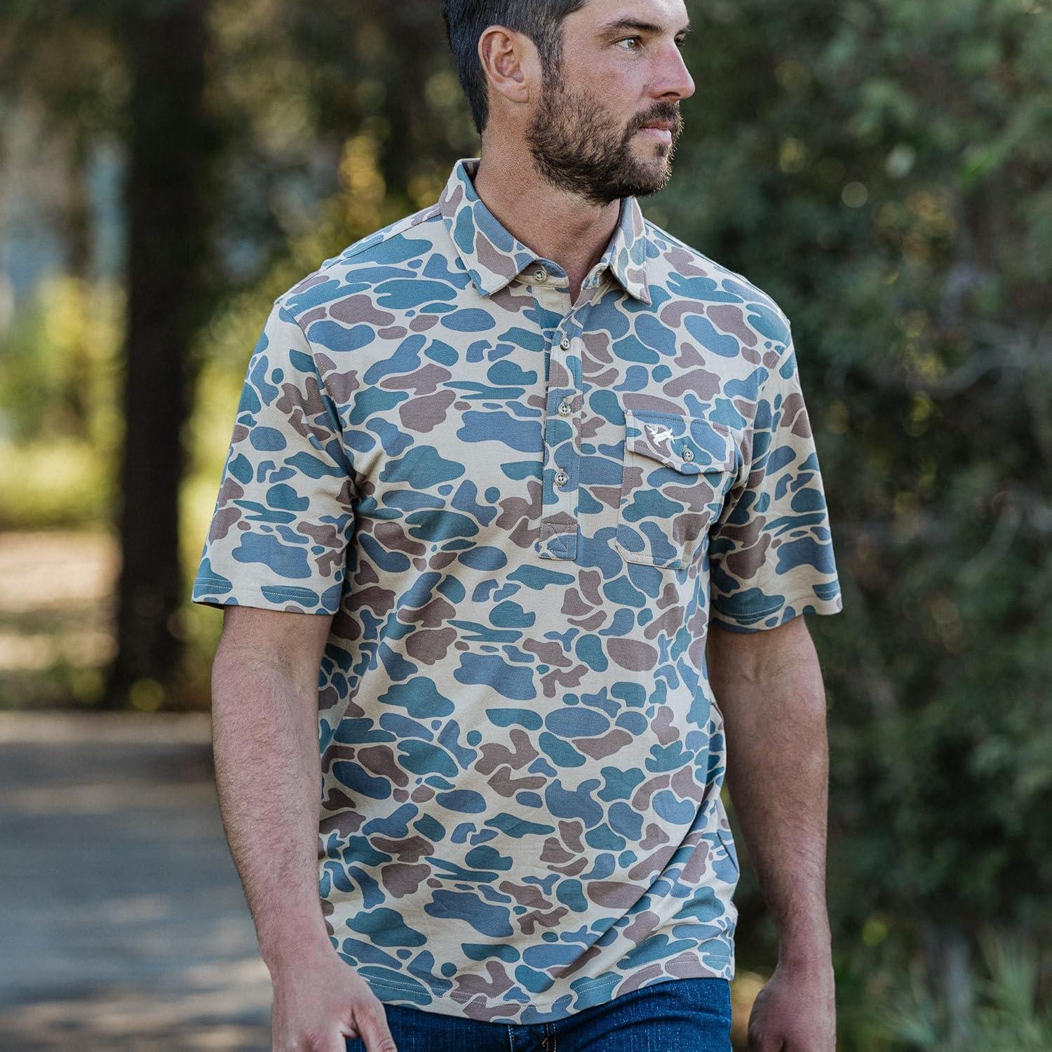imageField ampamp Stream Mens Flying Birdie PoloCamo