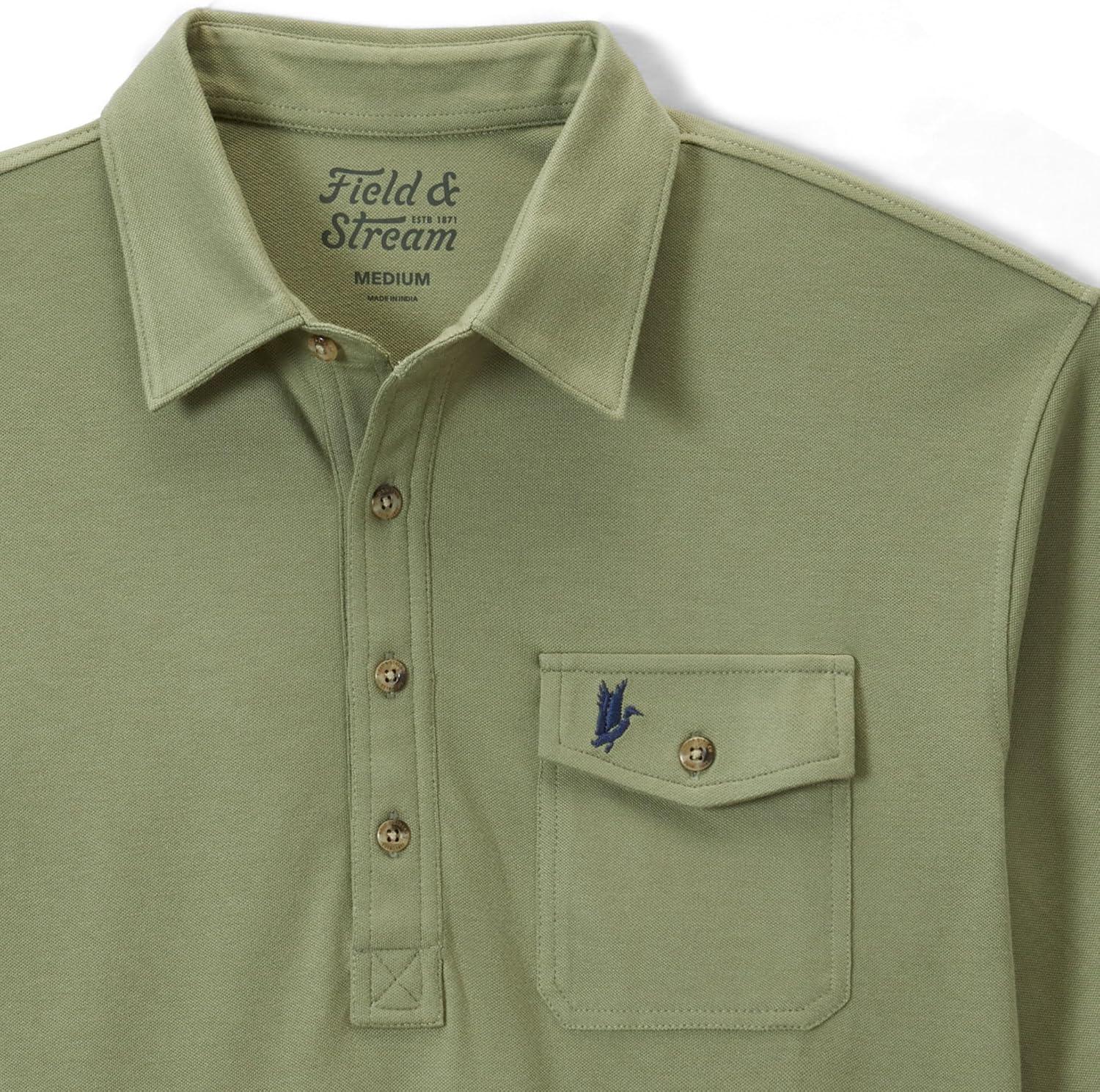 imageField ampamp Stream Mens Flying Birdie PoloOlive