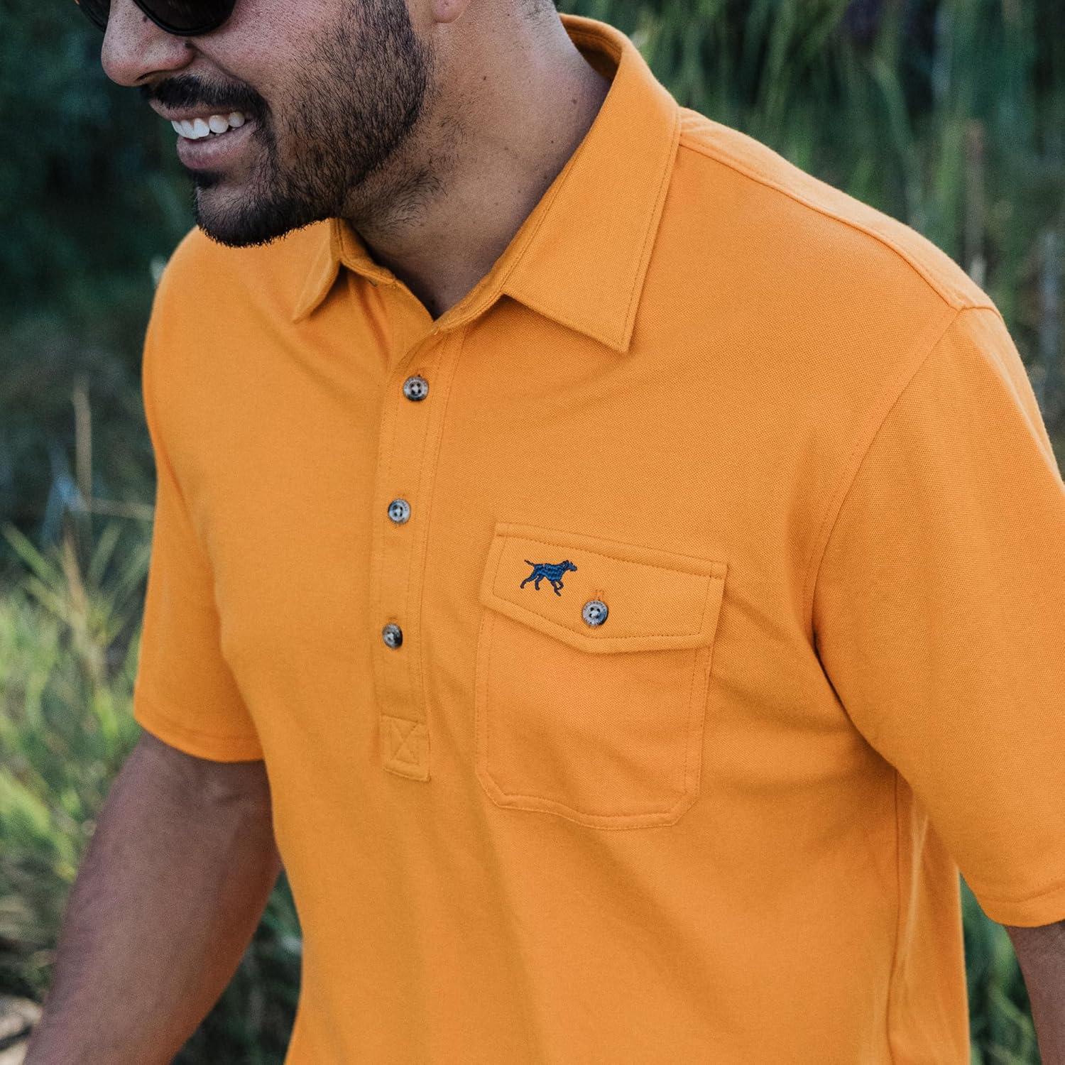 imageField ampamp Stream Mens Flying Birdie PoloOrange
