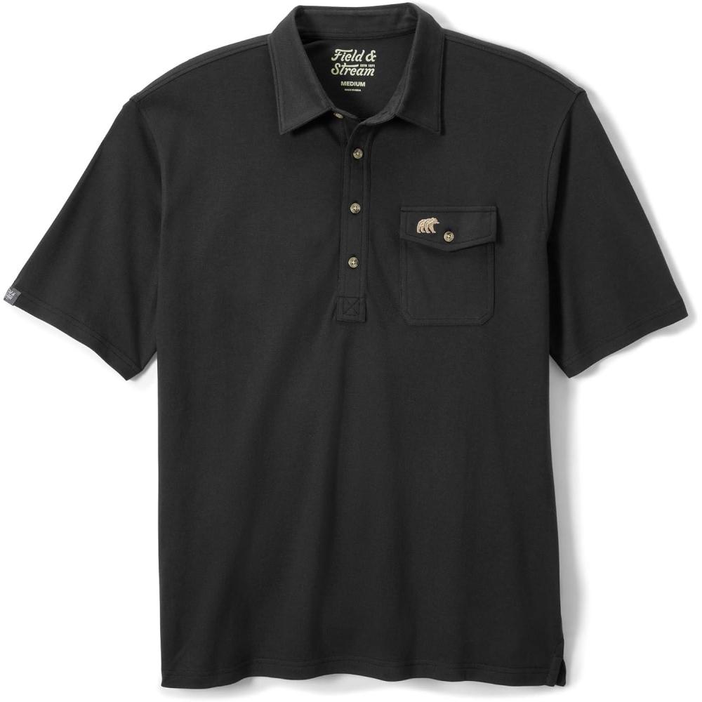 imageField ampamp Stream Mens Flying Birdie PoloBlack