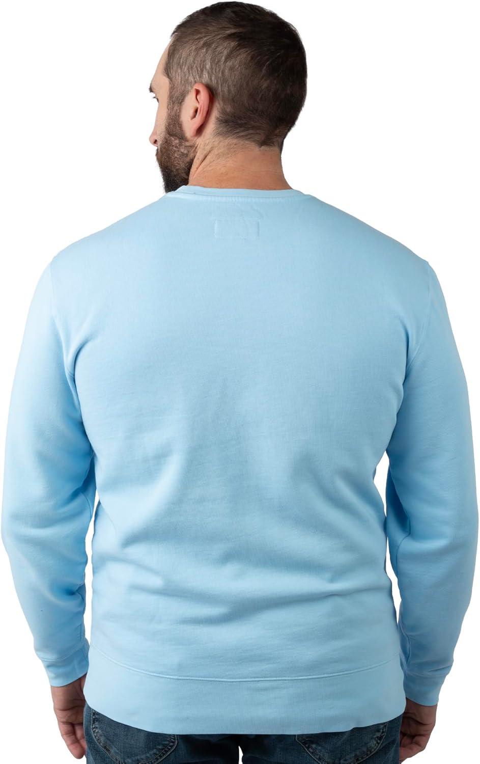 imageField ampamp Stream Mens Backstrap Crew SweatshirtRetro BassCarolina Blue