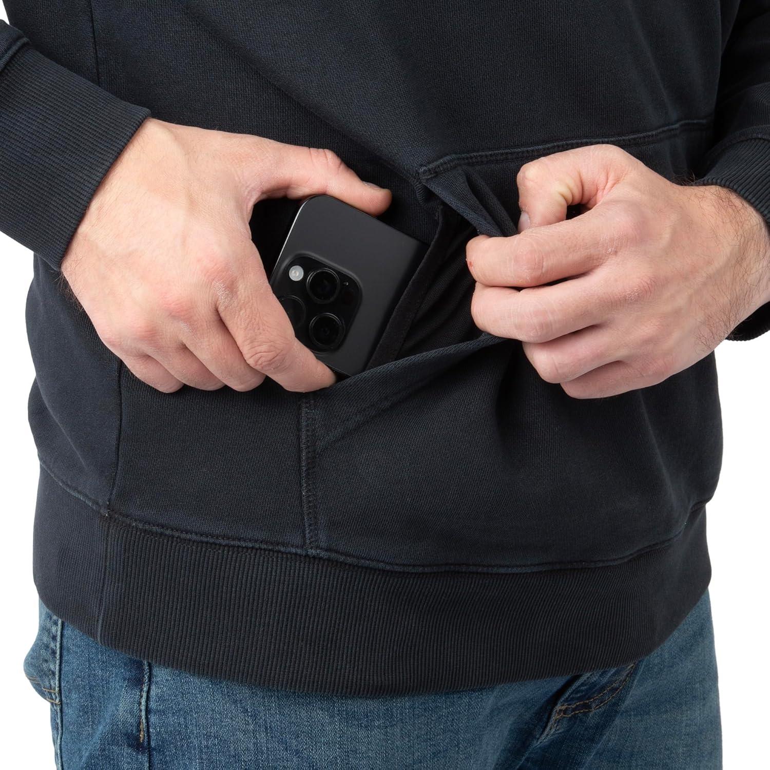 imageField ampamp Stream Mens Holloa Garment Dyed HoodieBlack