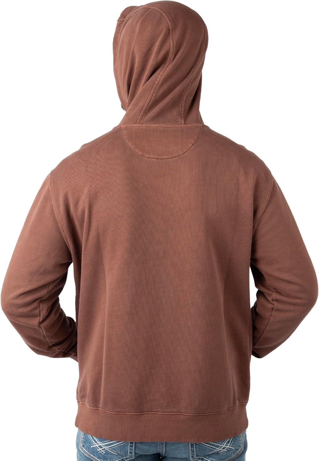 imageField ampamp Stream Mens Holloa Garment Dyed HoodieBrown