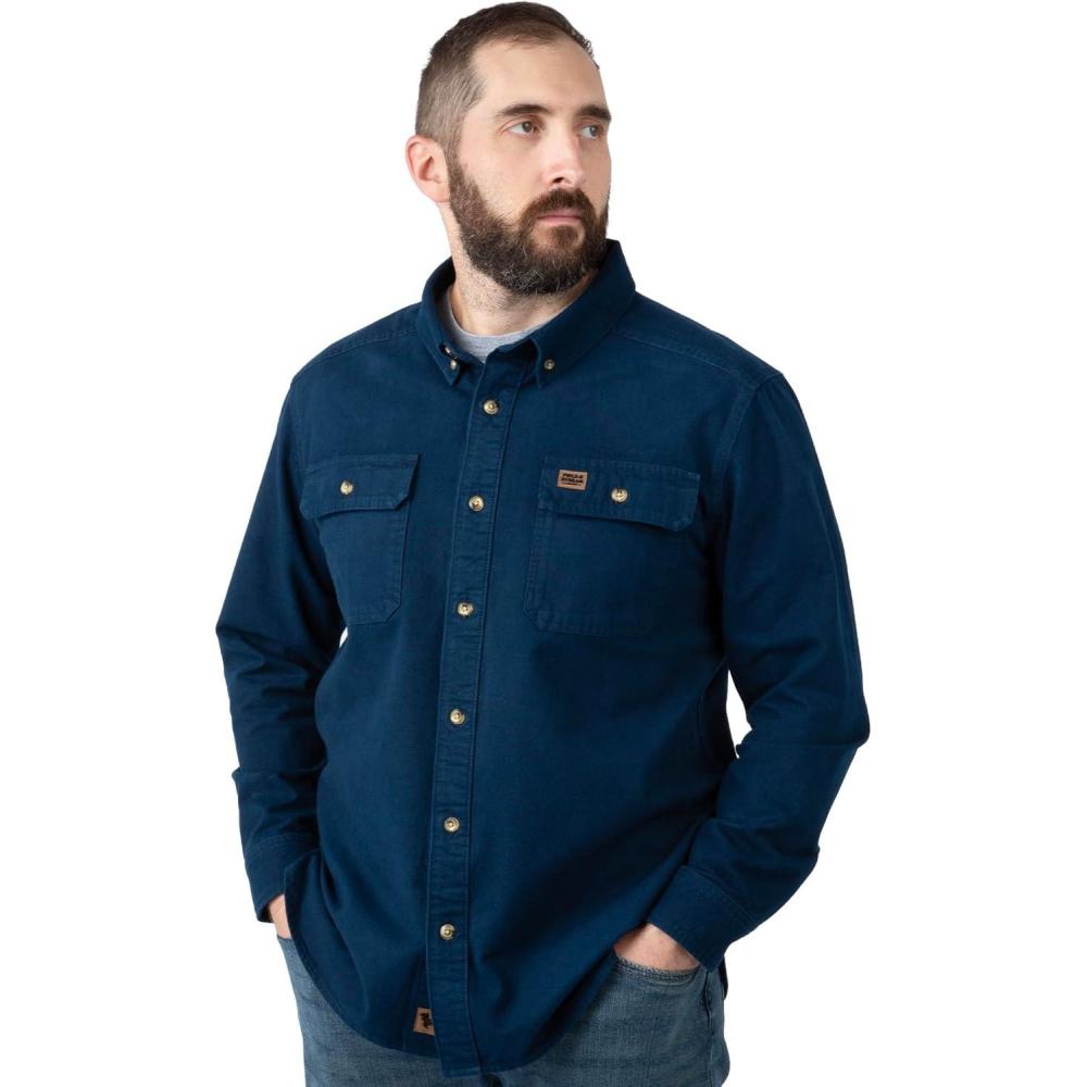 imageField ampamp Stream Mens Cattail Chamois ShirtNavy